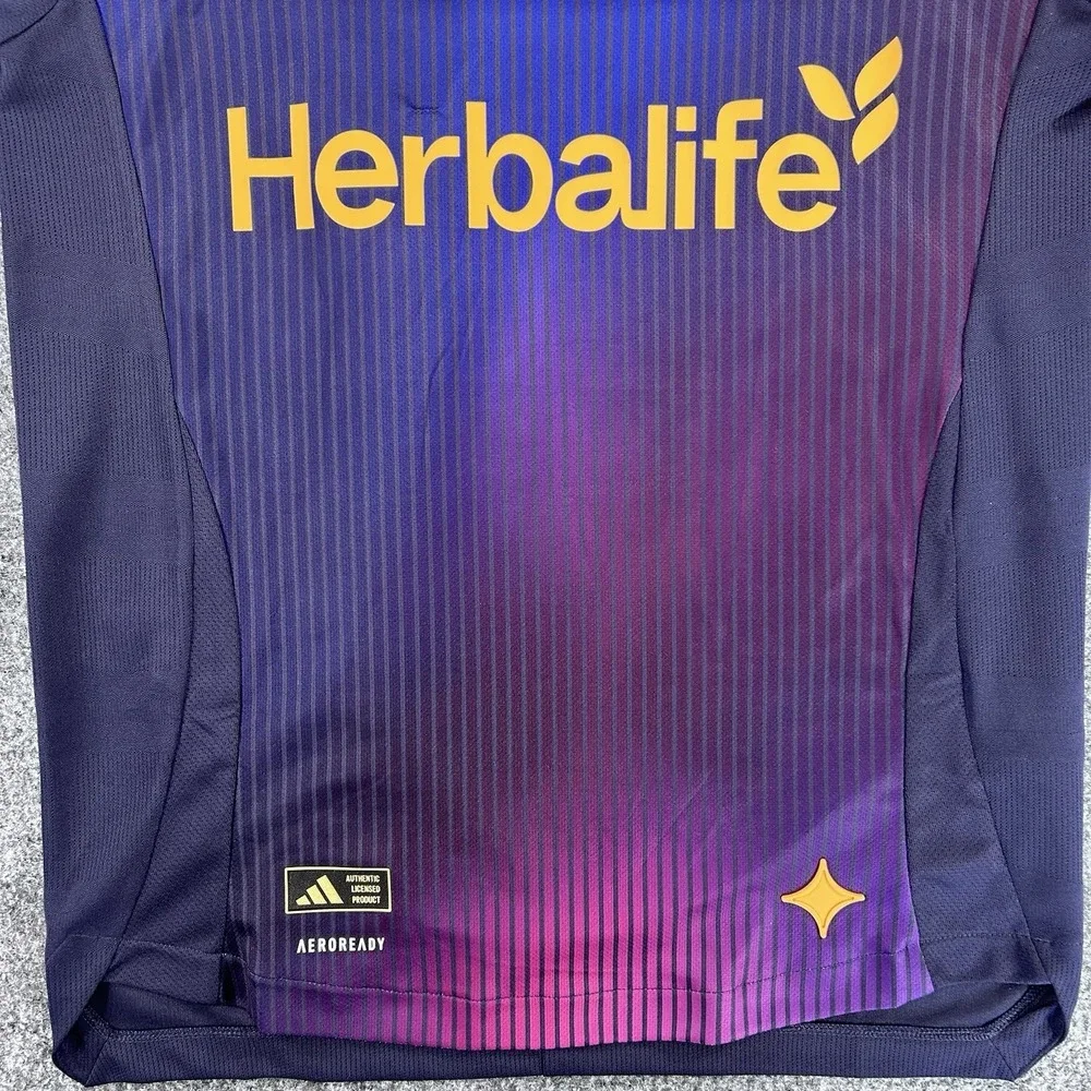 Los Angeles Galaxy Adidas Away 25/26 Purple Jersey Authentic Size Small NWT